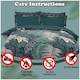 image 3 of VELVETIO Palms Complete Duvet Cover Set with Fitted Sheet Breathable Bedding Quilt Green | King