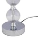 image 5 of Chrome Two Ball Table Lamp with Ochre Yellow Shade Chrome | Red