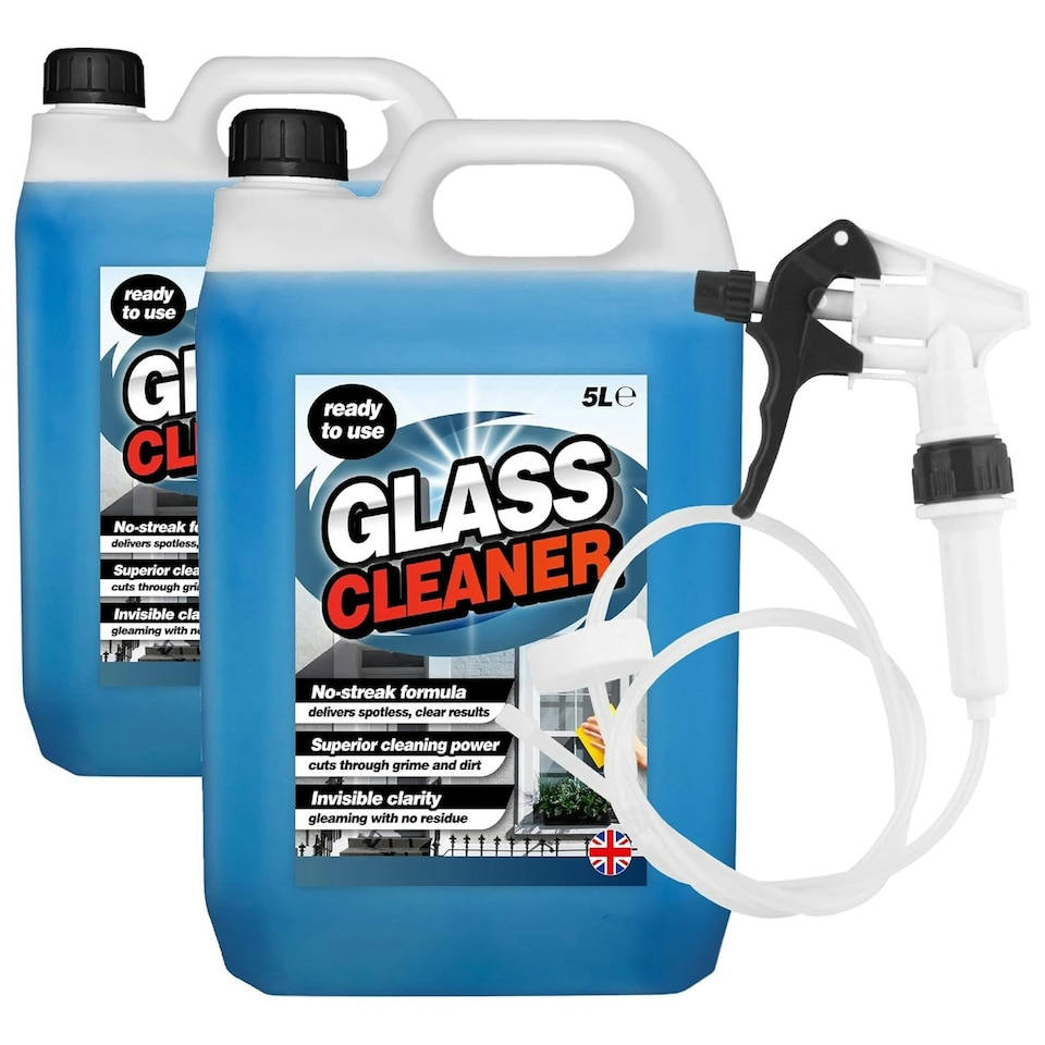 image 1 of 1 x 5 Litre Glass & Window Cleaner With Convenient Long Hose Trigger