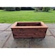image 4 of Multi Pack of 2 - Valley Trough Large - Timber Garden Planter - L39 x W100 x H32 cm | Brown