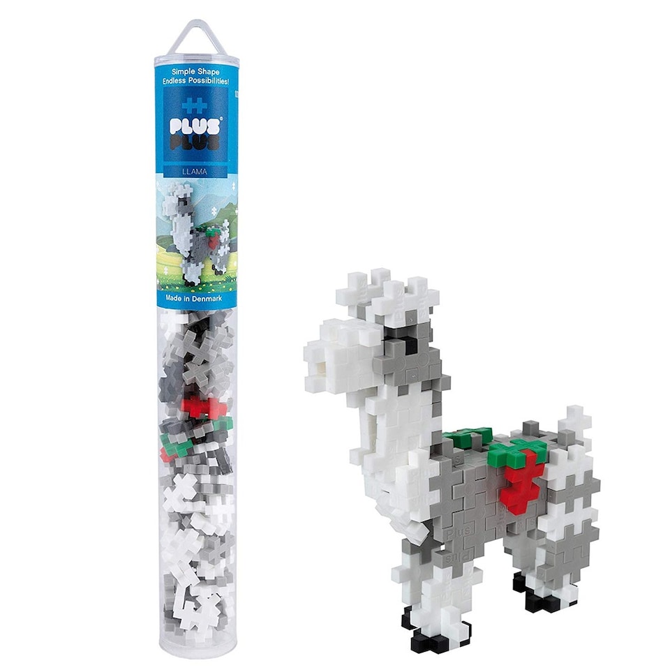 image 1 of Plus Plus Llama 100 Pieces Tube Building Bricks,