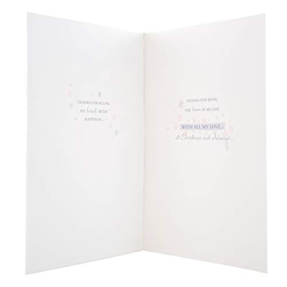 image 1 of Hallmark Large Wonderful Wife Christmas Card 'Glitter Shaker'