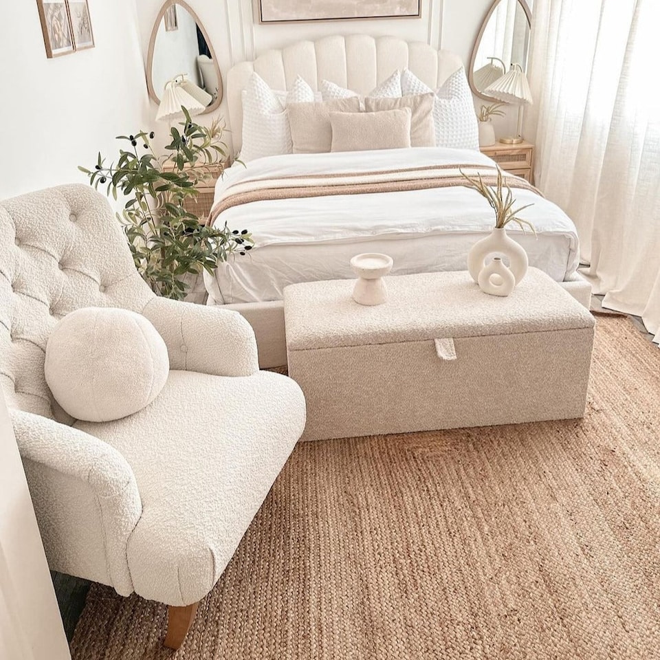 image 1 of KUKOON Classic Natural Handwoven Braided Jute Fireside Living Area Rug 190cm x 280cm