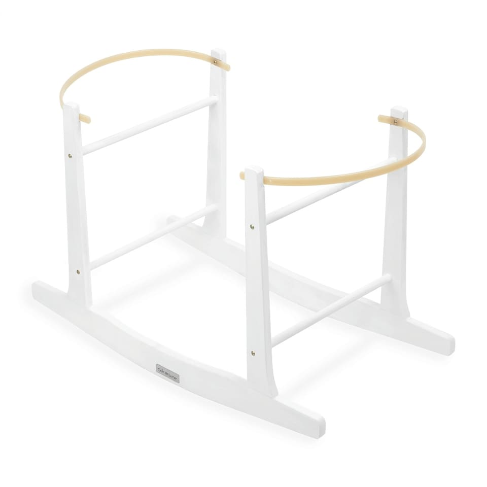 image 1 of Clair de Lune Wooden Rocking Stand - White