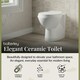 image 3 of Contemporary Bathroom Back to Wall Toilet Pan  , 410mm x 355mm, White