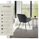 image 2 of Dining Chair Marilyn - corduroy look, upholstered, armchair, continuous backrest - Set of 4 Grey | Anthracite/Black