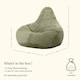 image 8 of Dalton Medium Beanbag Corduroy Sage Green | Green | Green | 1