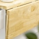 image 8 of HOMCOM Drop-Leaf Kitchen Island on Wheels Utility Storage Cart with Drawers
