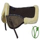 image 3 of Rhinegold Luxe Fur Saddle Pad Brown | Colour: Brown/Natural
Size: Full