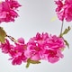 image 6 of Homescapes Set of 3 Cream, Cerise and Pink Artificial Blossom Flower Garlands, 5 Ft