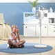 image 2 of HOMCOM Pedestal Fan for Bedroom, Powerful Air Circulator with 3 Speed, White