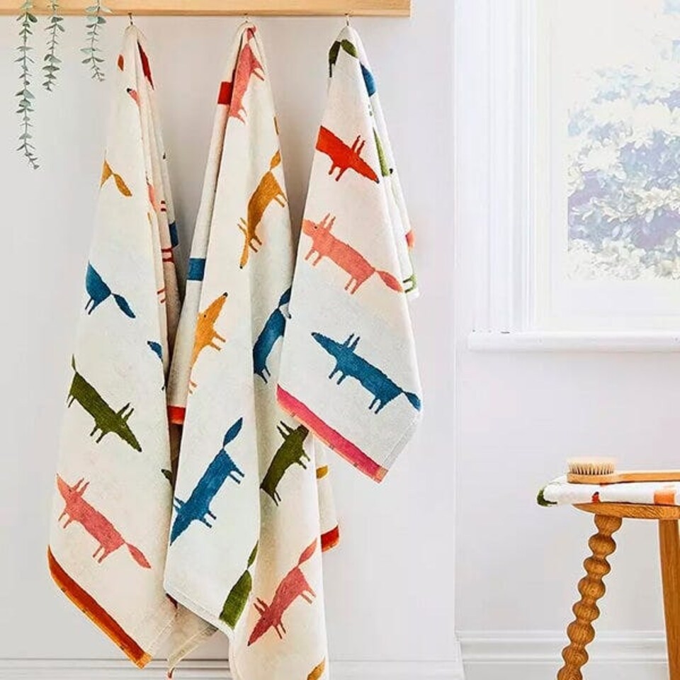 image 1 of Scion Mr Fox Birthday Guest Towel Multi Coloured