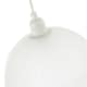 image 5 of Classic Frosted White Pendant Shade with Fluted Edge and Etched Lines | White | White | 1