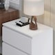 image 6 of FWStyle Carlton 3 Drawer Chest Of Drawers - Matt White