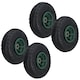 image 1 of 10 Inch Pneumatic Wheel For Sack Truck Carts Wheelbarrows 16mm Bore 4pc