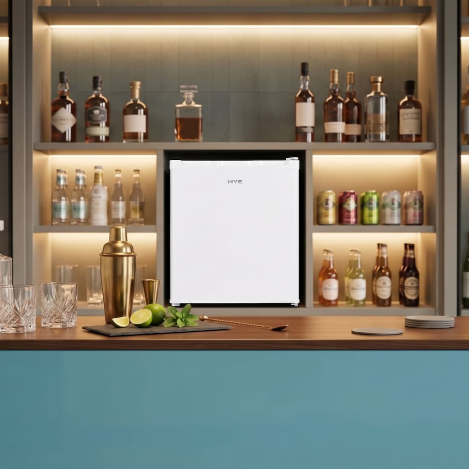 image 1 of HYE Mini Fridge 40 Litre Table Top Fridge - White RF01MBF40W01 | White