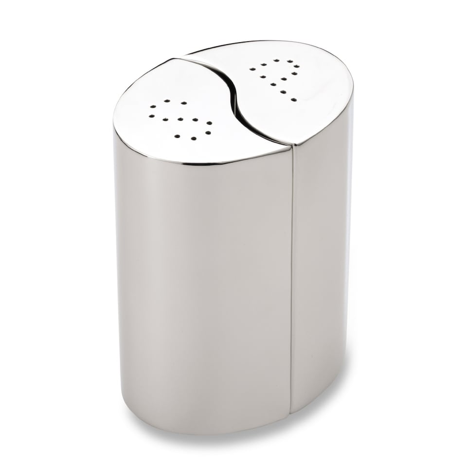 image 1 of Grunwerg Condimates 2 Piece Salt & Pepper Shakers, Mirror Finish, 15cm