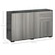 image 7 of HOMCOM High Gloss Frame Side Cabinet with 2 Door and 2 Drawer Multi