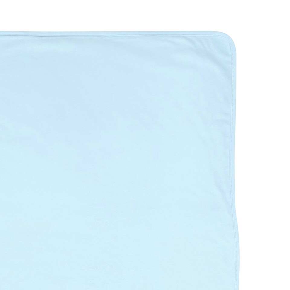 image 1 of Larkwood Plain Blanket - Pale Blue - One Size