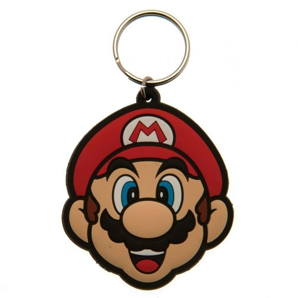 image 1 of Super Mario Mario Keyring - Multi-colour - One Size