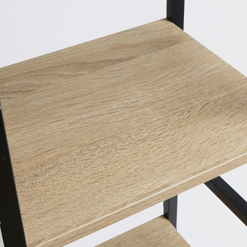 image 1 of OHS 5 Tier Modern Home Storage Organiser Shelving Display Unit - Natural