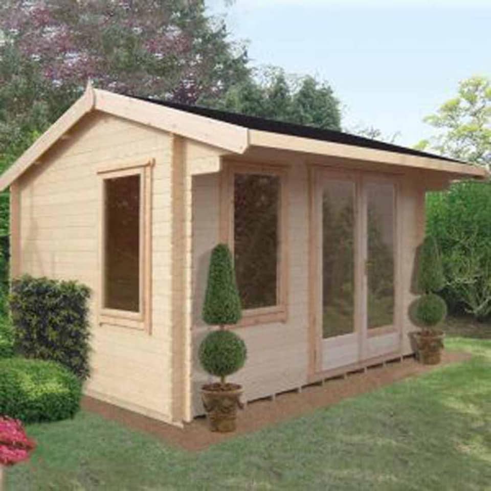 image 1 of Marlborough 28 mm Log Cabin 8 x 10 Feet | Blue