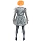 image 3 of IT Chapter Two Womens/Ladies Pennywise Costume Set - Grey/Red/White - S S