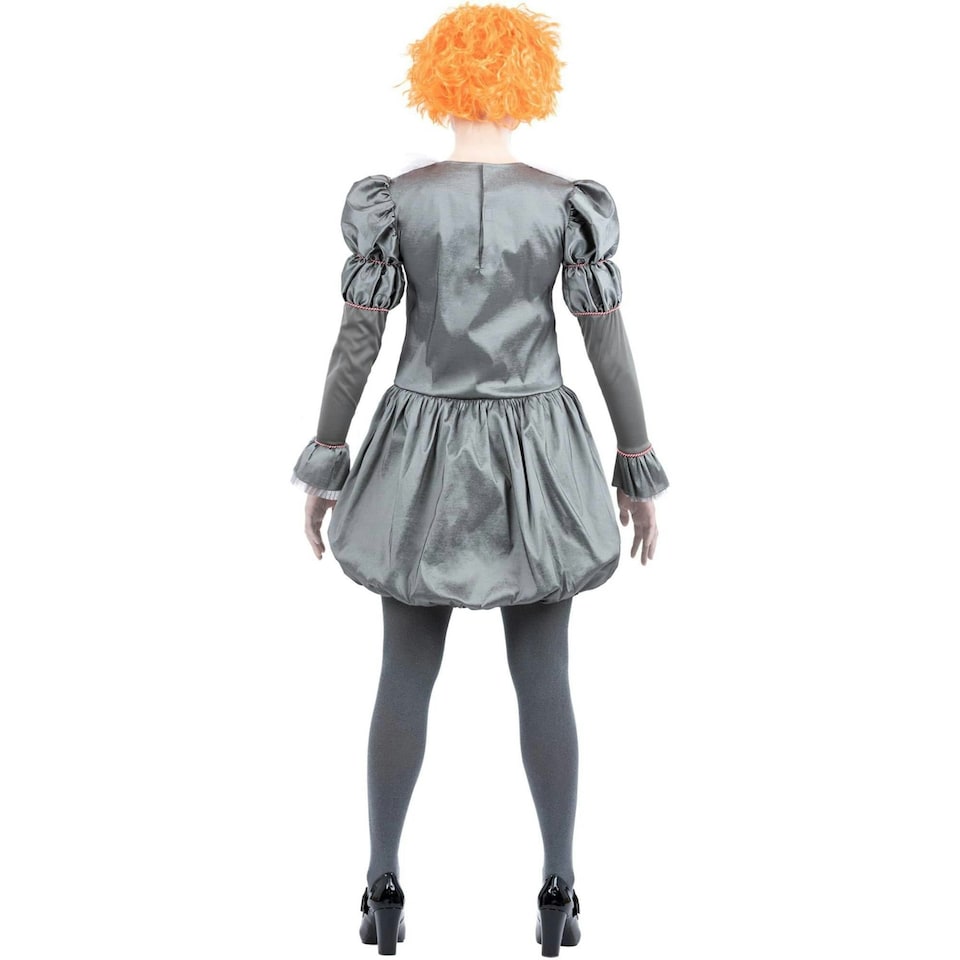 image 1 of IT Chapter Two Womens/Ladies Pennywise Costume Set - Grey/Red/White - S S