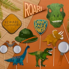 Dinosaur Party Props - Pack of 10
