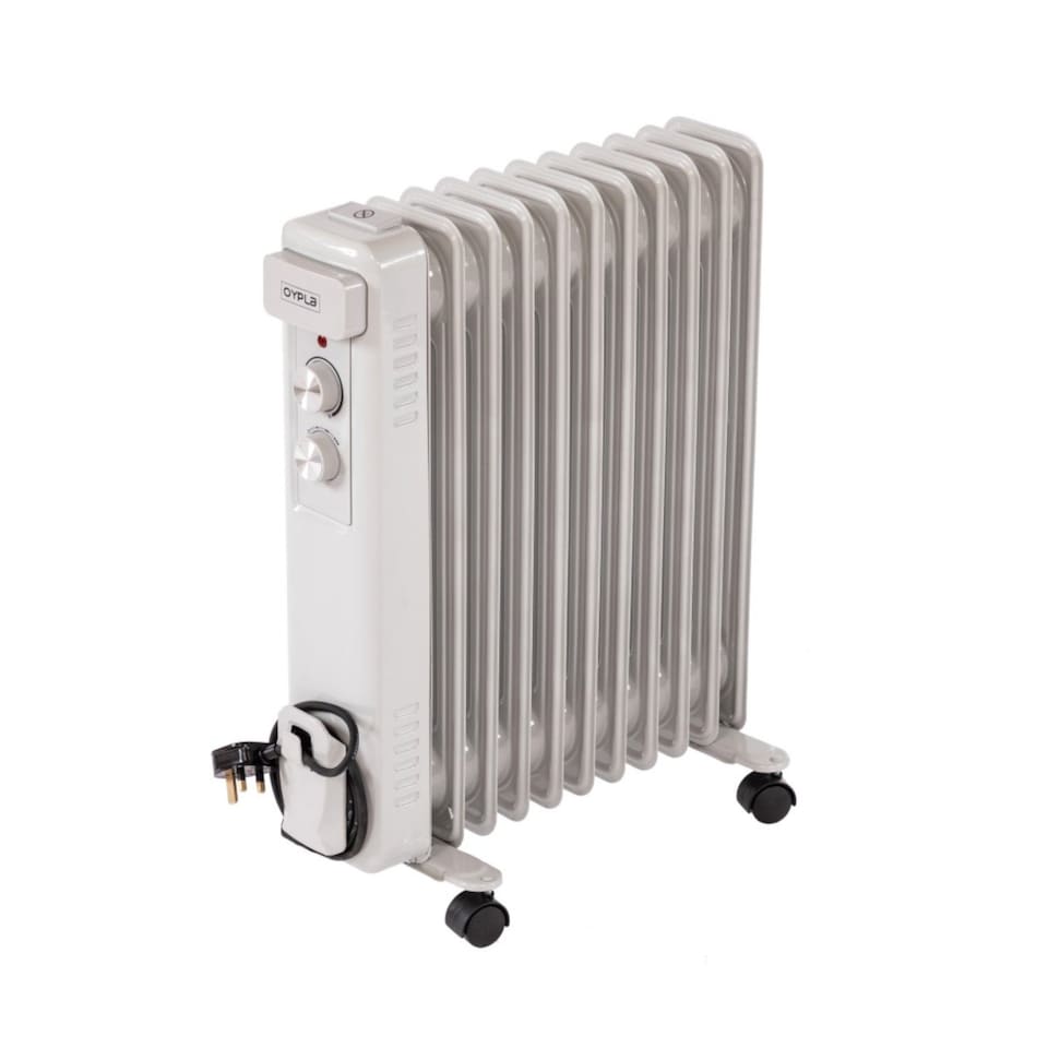 image 1 of 2500W 11 Fin Portable Oil Filled Radiator Electric Heater