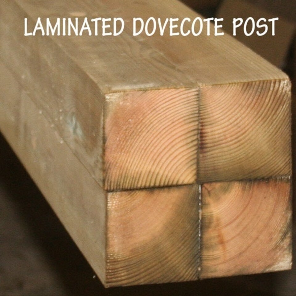 image 1 of Nayland Painted Dovecotes Six Nest - Pressure Treated Timber - L65.5 x W65.5 x H330 cm White | One Size