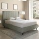 image 7 of Amelia 4ft 6in Velvet Bed Grey | Dark Grey