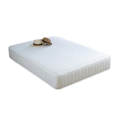 Grey Collection Straight Line Mattress - Memory Foam & Open Coil Spring Support | White | Short Single