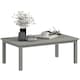 image 1 of Outsunny Garden Aluminium Outdoor Coffee Table Patio Table w/ Grey Grey | Grey