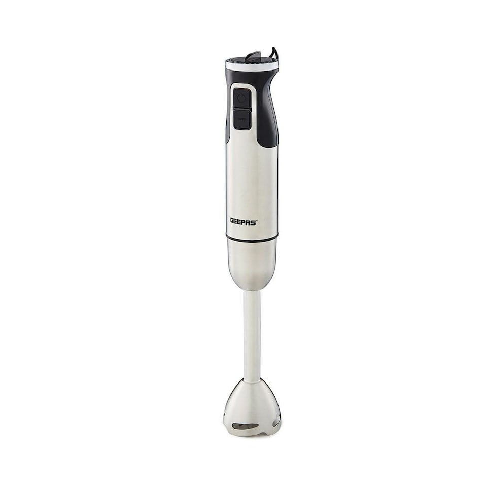 image 1 of GEEPAS 800W Hand Blender, Stainless Steel Blades | Silver