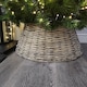 image 10 of 48/70cm Samuel Alexander KD Willow Christmas Tree Skirt Wicker Rattan- Large Natural