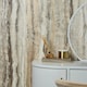 image 3 of Oslo Wallpaper in Cream and Mocca with Gold Metallic | Brown | Brown, Cream, Gold | 53cm x 10m