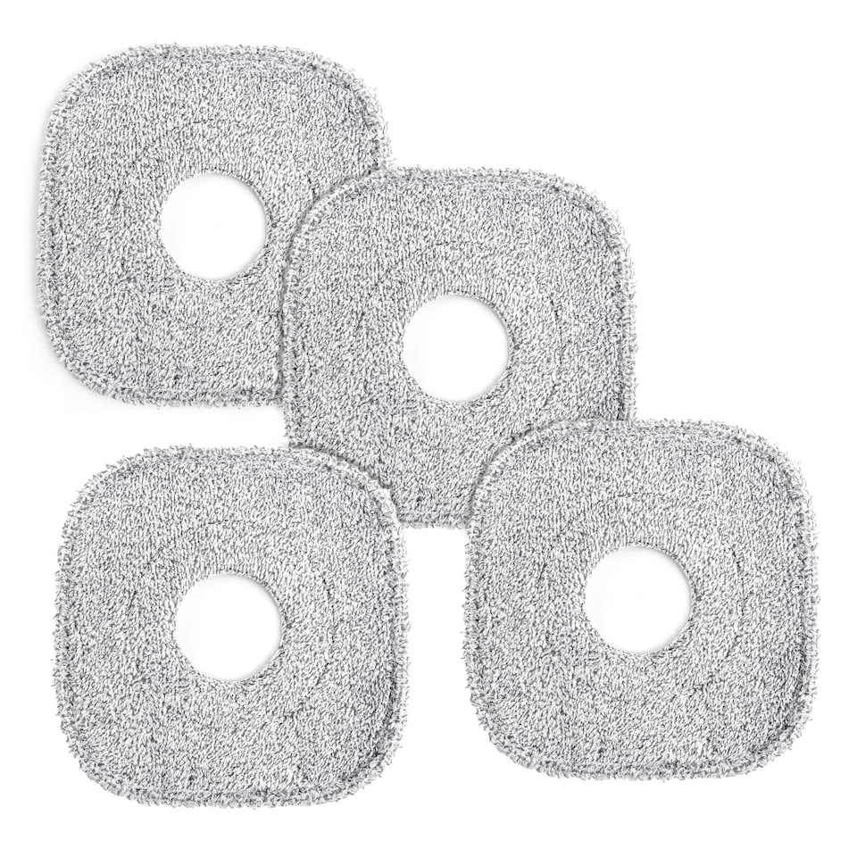 image 1 of 4 x Square Heads Refill Replacement Microfiber Home Cleaner Mopping Head