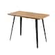 image 1 of Rocco LUX Dining Table Single, Light Walnut Brown | Oak