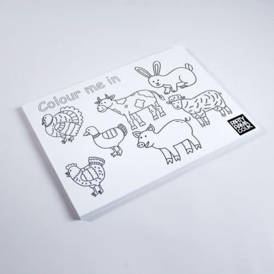 Farm Animals Themed A4 Colouring sheet