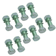 M16 (16mm) x 45mm High Tensile Tow Bar Ball Fixing Bolts Washers + Nuts 10 Pack