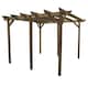 image 1 of Garden Pergola 6 Posts - Wood - L480 x W780 x H270 cm - Rustic Brown
