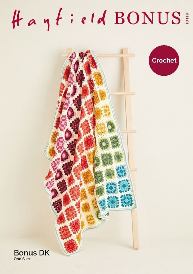 Hayfield Bonus DK Crochet Pattern 10119, Blankets - One Size - Tesco ...