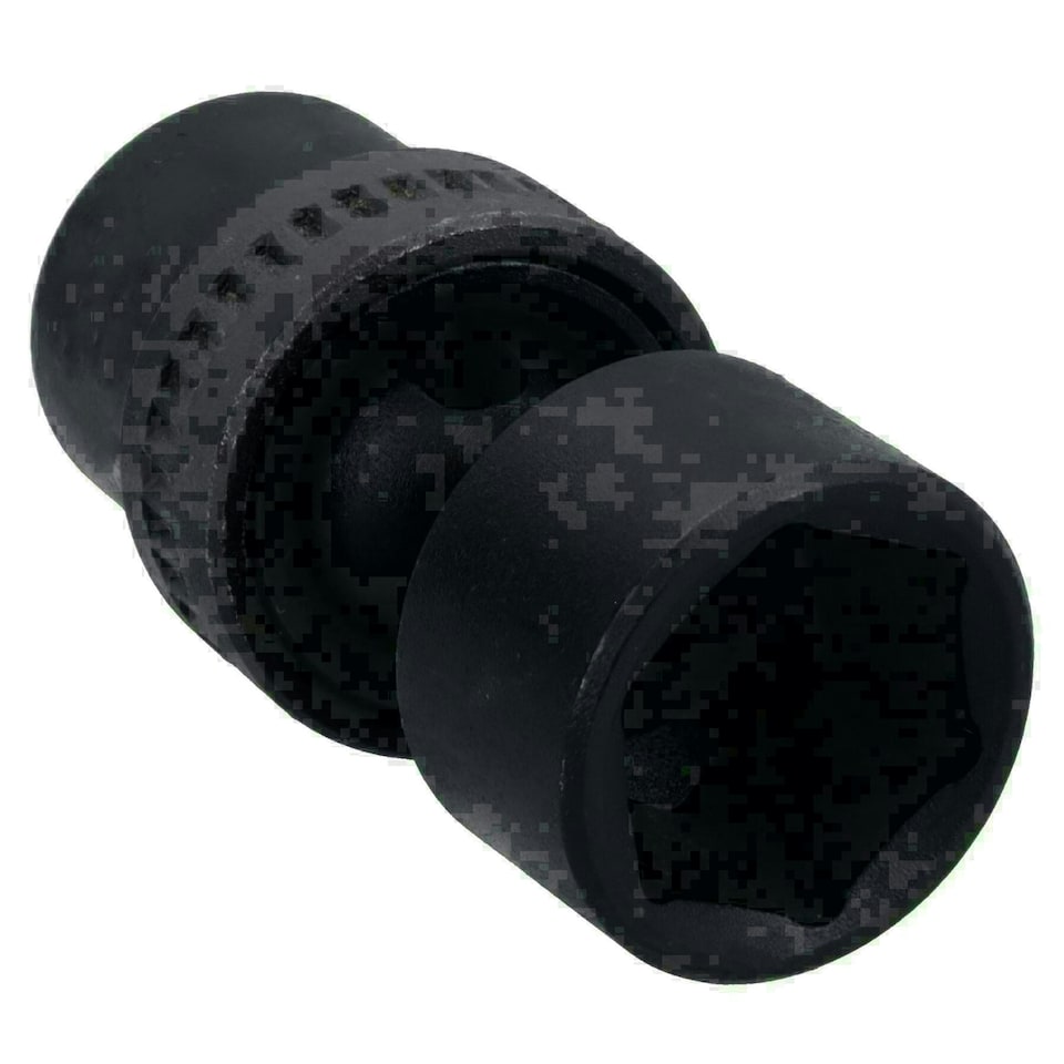 image 1 of 18mm 3/8in Drive Universal Swivel Wobble Metric Impact Shallow Socket