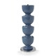 image 1 of Zeal Stack & Store Egg Cups Set with Chrome Stand, Set of 4, Provence Blue