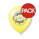 image 2 of Unique Party Latex Assorted Designs Congratulations Balloons (Pack of 10) - Yellow/Black - 9in