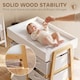 image 4 of AIYAPLAY Baby Changing Table with 3 Drawers, Basket, Waterproof Pad