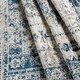 image 9 of LIVABLISS Monte Carlo-Vintage Traditional Boho Rug 80 x 220 cm | Blue Grey White