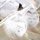 image 4 of Personalised White Feather Bauble. Memorial Angel Decoration
