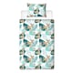 image 1 of Bambi Palm Leaf Duvet Cover Set - White/Green/Turquoise - Single White | Single